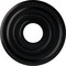 Ekena Millwork Valeriano Ceiling Medallion (Fits Canopies up to 6 1/4"), 12 1/8"OD x 3 5/8"ID x 3/4"P, Jet Black CM12VABLF - alternate 1